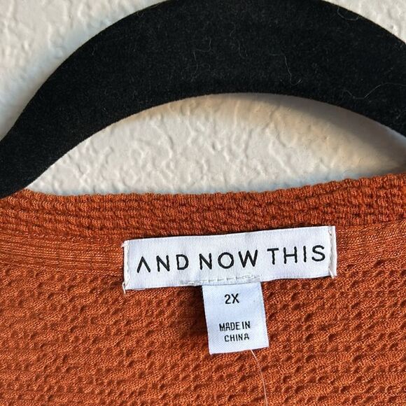 And now this Dress 2Xl size  NWT dust orange color - Picture 6 of 8